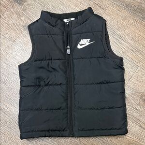 Nike Kids Black Quilted Vest